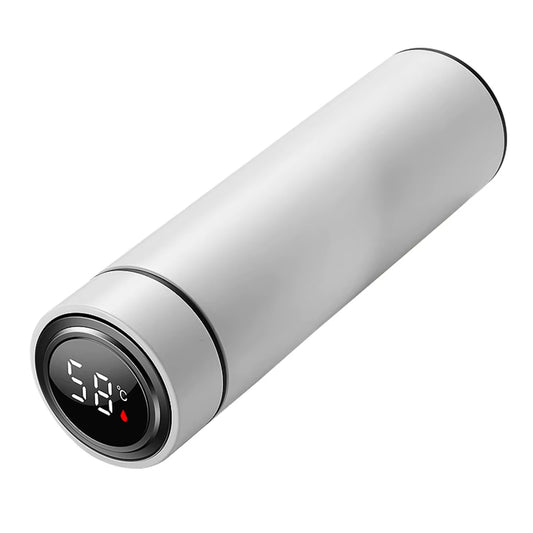 500Ml Smart Insulation Cup Vacuum Bottle Thermos 304 Stainless Steel Minimalist Water Bottle LCD Digital Screen Portable Cup