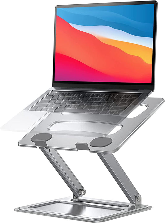 Adjustable Laptop Stand, Portable for 17.3Inch Laptops, Holds up to 17.6Lbs, Ergonomic Posture & Heat Dissipation